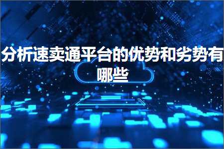 璺ㄥ鐢靛晢鐭ヨ瘑:鍒嗘瀽閫熷崠閫氬钩鍙扮殑浼樺娍鍜屽姡鍔挎湁鍝簺